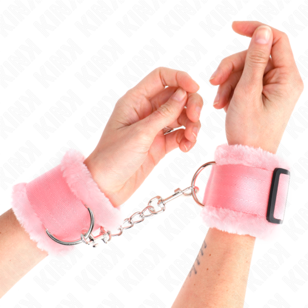 KINK - PULSO FORRO PELUDO ROSA AJUSTÁVEL 17-31 CM X 7 CM - Image 4