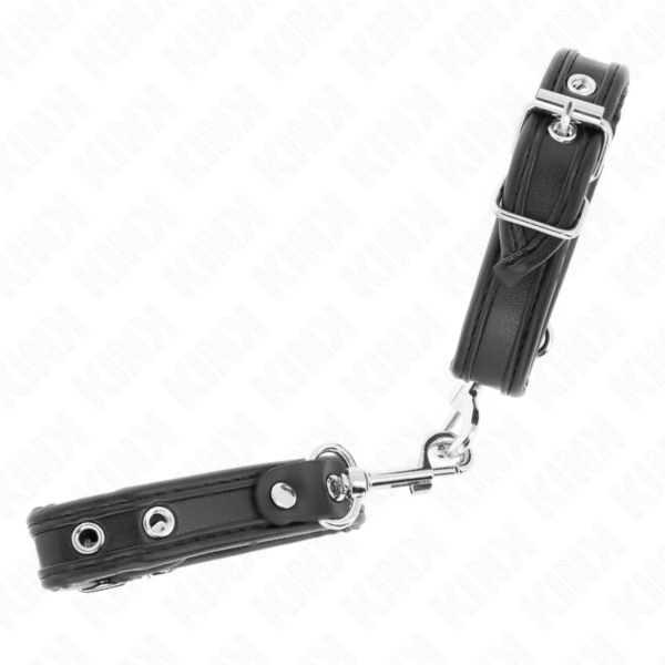 KINK - MINI PULSEIRAS PRETAS COM PREGOS AJUSTÁVEIS 16-22 CM X 2 CM - Image 2