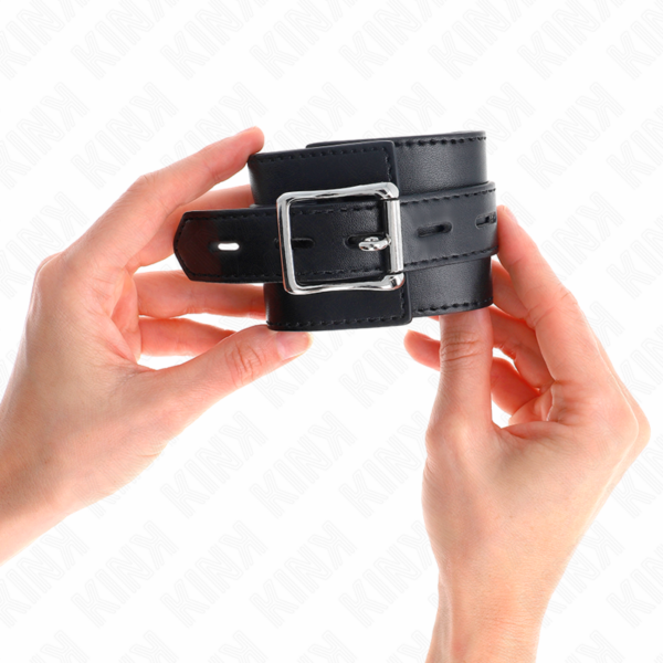 KINK - PULSO PRETO COM CINTO PRETO AJUSTÁVEL 17-28 CM X 6 CM - Image 3