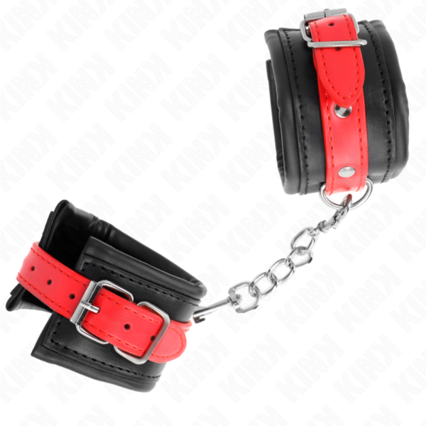 KINK - PULSO PRETO COM CINTO VERMELHO AJUSTÁVEL 17-28 CM X 6 CM - Image 2