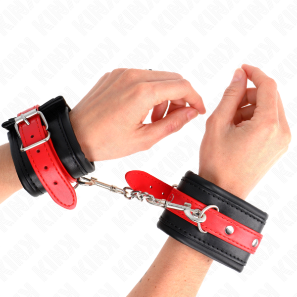 KINK - PULSO PRETO COM CINTO VERMELHO AJUSTÁVEL 17-28 CM X 6 CM - Image 4