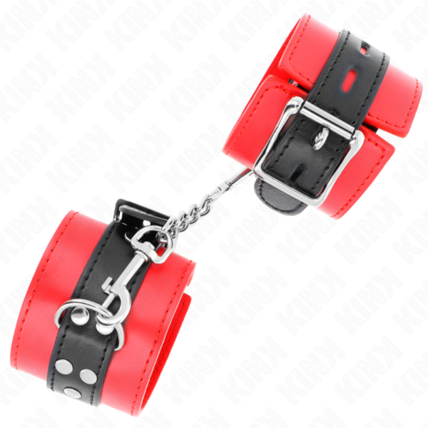 KINK - PULSO VERMELHO COM CINTO PRETO AJUSTÁVEL 17-28 CM X 6 CM - Image 2