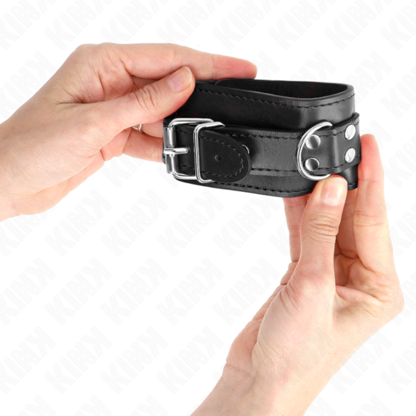 KINK - PULSO SIMPLES PRETO AJUSTÁVEL 20-23 CM X 5,5 CM - Image 3