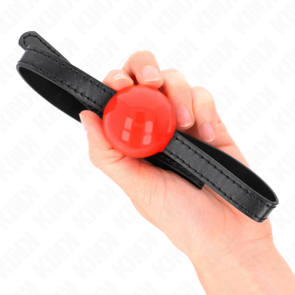 KINK - BOLA SIMPLES VERMELHA MORDAÇA 4 CM 65 x 1,5 CM - Image 4