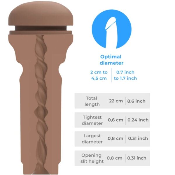 KIIROO - FEEL STROKER EXTRA TIGHT BUTT MÉDIO MARROM - Image 5