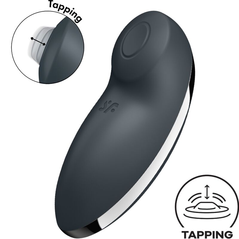 SATISFYER - TAP  CLIMAX 2 VIBRADOR E ESTIMULADOR CINZA