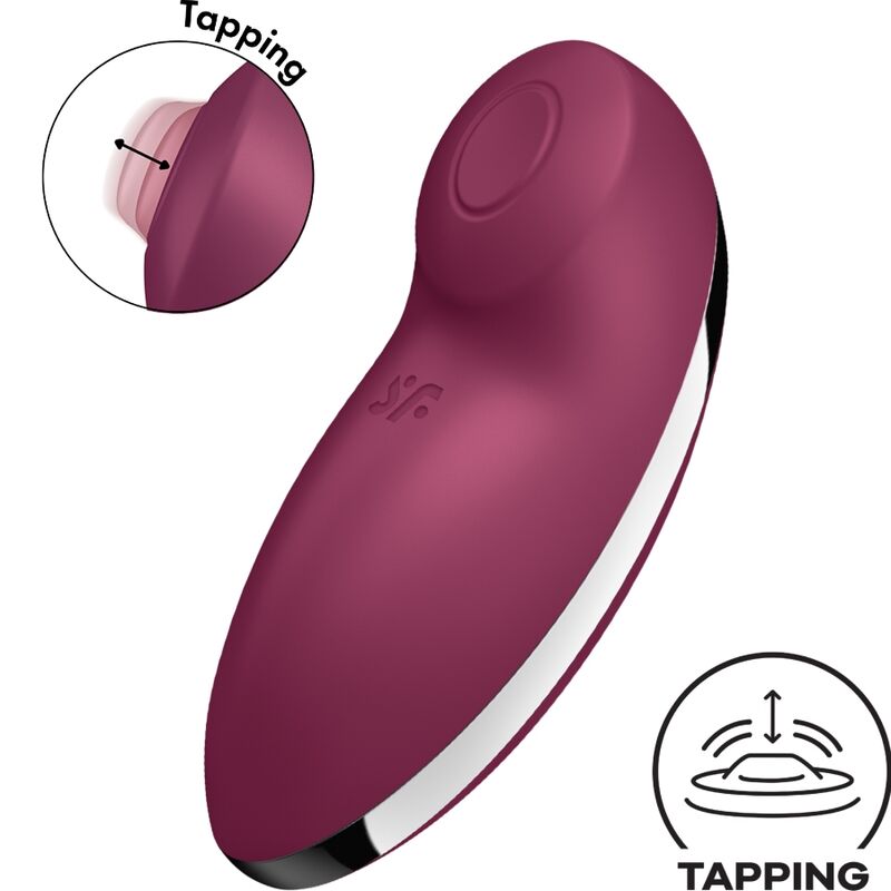 SATISFYER - TAP  CLIMAX 2 VIBRADOR  ESTIMULADOR VERMELHO