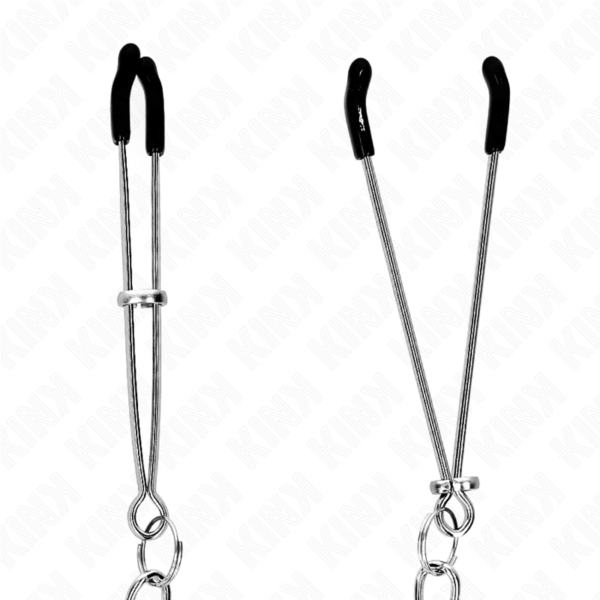KINK - PINÇAS FINAS COM CORRENTE GROSSA 30 CM - Image 4