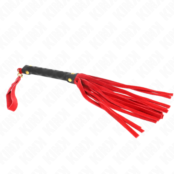 KINK - MINI CHICOTE DE CAMURÇA VERMELHA 30 CM - Image 4