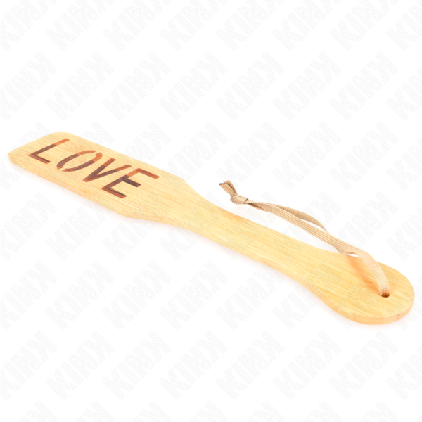 KINK - PALETA DE BAMBU PALAVRA AMOR 32 X 5,5 CM - Image 3