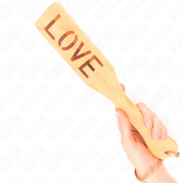 KINK - PALETA DE BAMBU PALAVRA AMOR 32 X 5,5 CM - Image 4