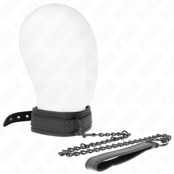 KINK - COLAR DE NEOPRENE BONDAGE MODELO 1 COM CINTO 78 CM AJUSTÁVEL 37,5 X 49,5 CM - Image 2