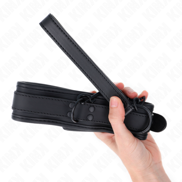 KINK - COLAR DE NEOPRENE BONDAGE MODELO 1 COM CINTO 78 CM AJUSTÁVEL 37,5 X 49,5 CM - Image 4