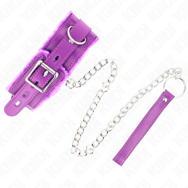 KINK - COLAR COM TRELA 65 CM COM RESTRIÇÕES ROXO 36-42 CM X 5,5 CM - Image 4