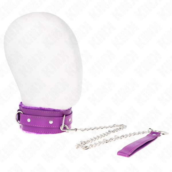 KINK - COLAR COM TRELA 65 CM COM RESTRIÇÕES ROXO 36-42 CM X 5,5 CM - Image 2
