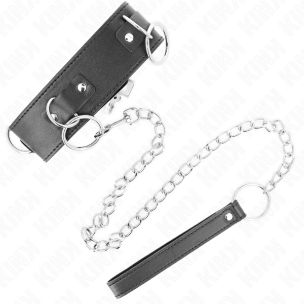 KINK - COLAR COM TRELA 65 CM 3 ANÉIS MODELO 2 AJUSTÁVEL 36-43 CM X 5 CM - Image 4
