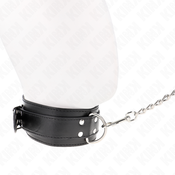 KINK - COLAR COM ALÇA 65 CM FIVELAS PRATA AJUSTÁVEIS 33-46 CM X 5,5 CM - Image 3
