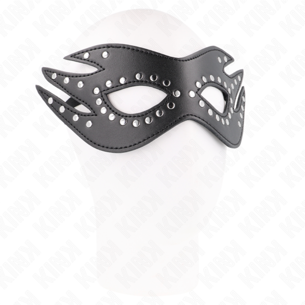KINK - MÁSCARA DE COURO COM REBITES MODELO 3 26 x 9,5 CM - Image 3