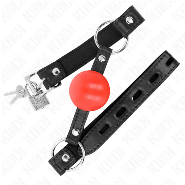 KINK - BOLA TPE VERMELHA MORDAÇA 4 CM 60 x 2 CM - Image 2