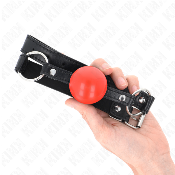KINK - BOLA TPE VERMELHA MORDAÇA 4 CM 60 x 2 CM - Image 4
