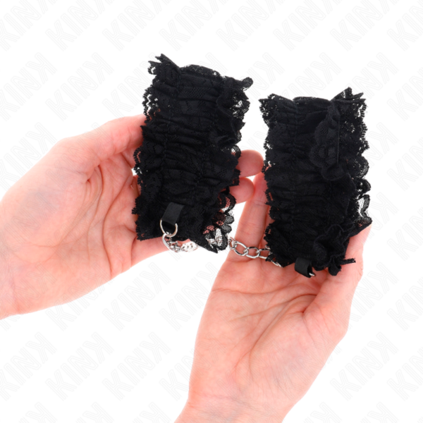 KINK - RETENÇÕES DE PULSO ELÁSTICAS DE RENDA NEGRO - Image 4