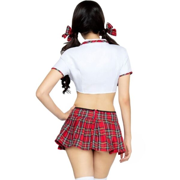 LEG AVENUE - TRAJE CLÁSSICO DE MISS COLLEGIATE VERMELHO/BRANCO S/M - Image 3