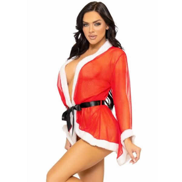 LEG AVENUE - FANTASIA DE LINGERIE SEXY DE NATAL PAPAI NOEL VERMELHO M/G - Image 5