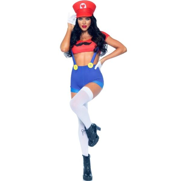 LEG AVENUE - TRAJE SEXY MARIO BROS VERMELHO/AZUL S - Image 2