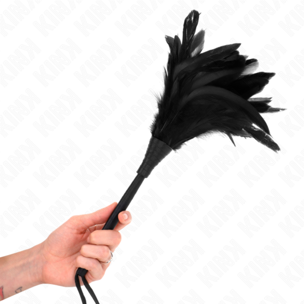 KINK - PENAS DE FRANGO EM FORMA DE CHIFRE BLACK MAIDS 36 CM - Image 2