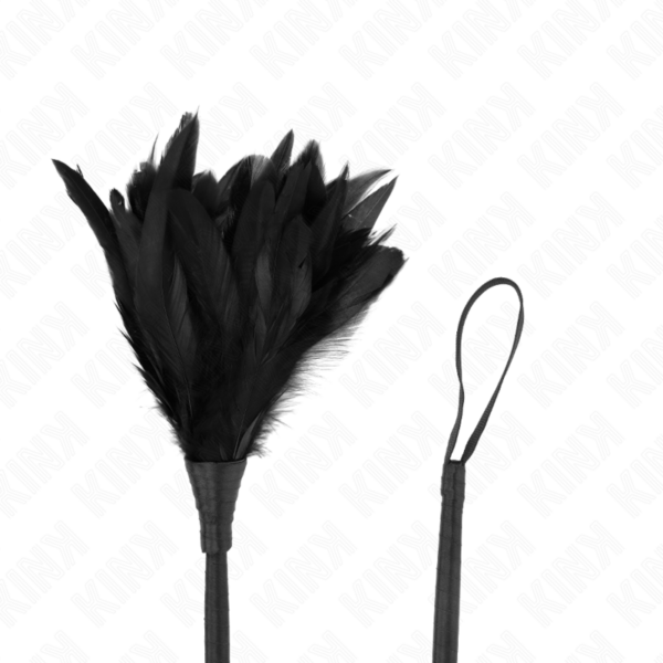 KINK - PENAS DE FRANGO EM FORMA DE CHIFRE BLACK MAIDS 36 CM - Image 4