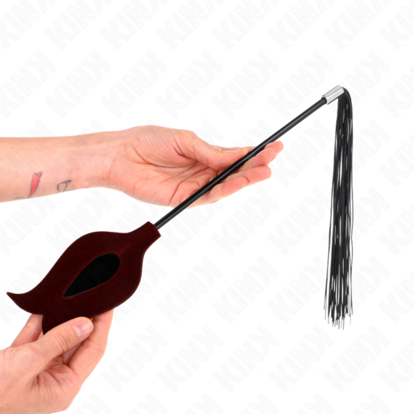 KINK - CHICOTE DE BORLA DE SILICONE FORMA DE ROSA 45 CM - Image 3