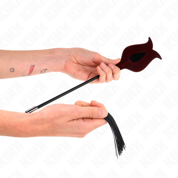 KINK - CHICOTE DE BORLA DE SILICONE FORMA DE ROSA 45 CM - Image 4