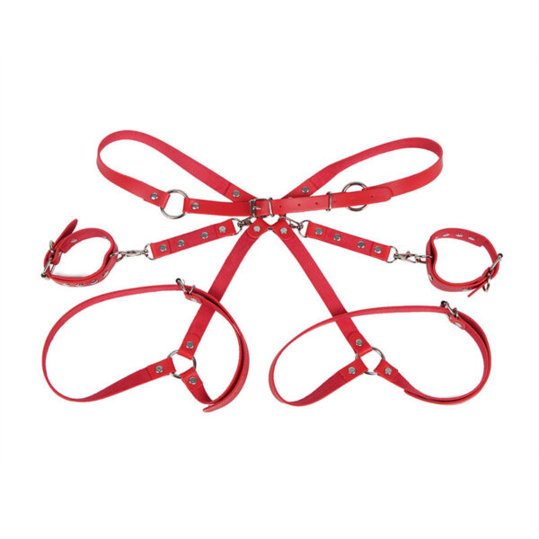 SUBBLIME - 953706 ALGEMAS COM CINTO BONDAGE VERMELHO TAMANHO ÚNICO - Image 4