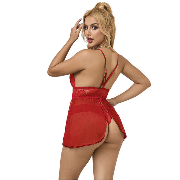 SUBBLIME - 953836 BABYDOLL COM COSTAS ABERTAS VERMELHO S/M - Image 2
