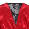 SUBBLIME - 954017 CAMISOLA DE RENDA TRANSPARENTE NAS COSTAS + TANGA VERMELHO/PRETO S/M - Image 5