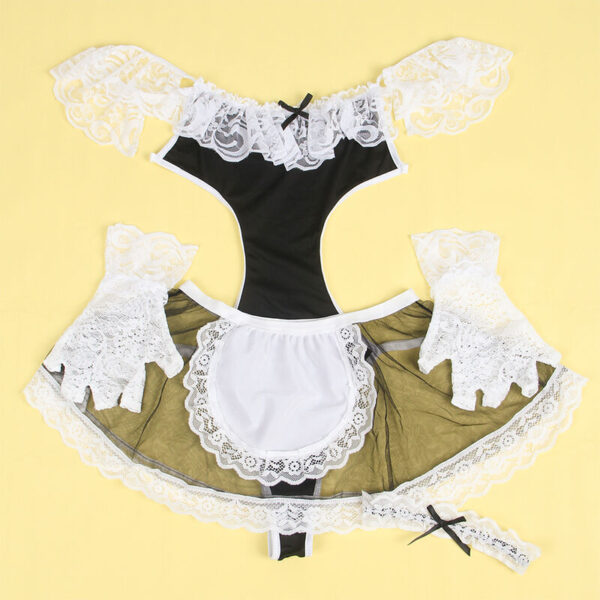 SUBBLIME - 954314 FANTASIA DE EMPREGADA SEXY PRETO/BRANCO L/XL - Image 4