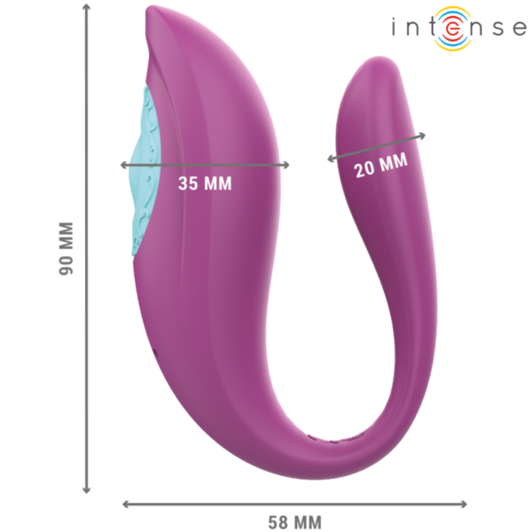INTENSE - ANNIE VIBRADOR EM FORMA DE U E ESTIMULADOR ROXO CONTROLE REMOTO - Image 4