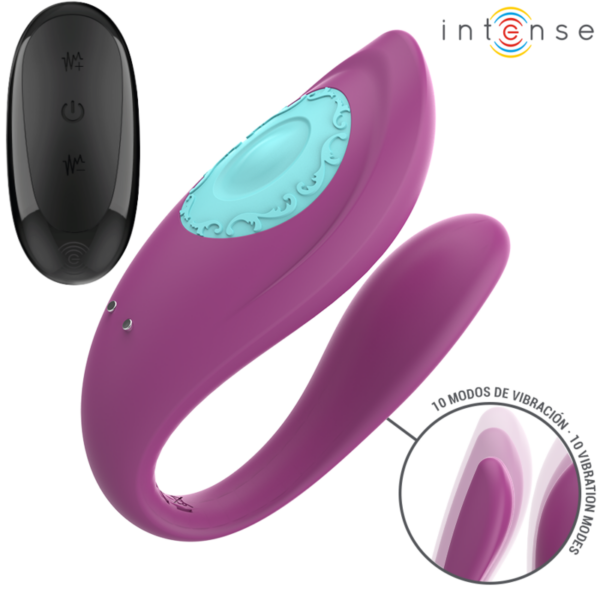 INTENSE - ANNIE VIBRADOR EM FORMA DE U E ESTIMULADOR ROXO CONTROLE REMOTO - Image 2