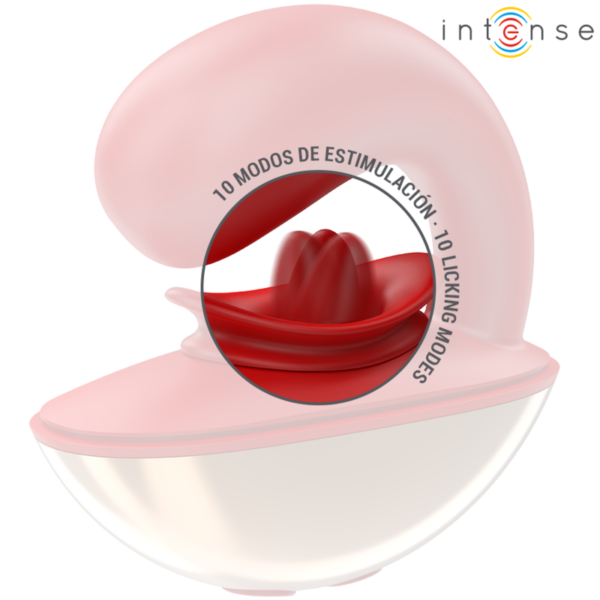 INTENSE - VIBRADOR E ESTIMULADOR MARIAH EM FORMATO U 10 VIBRAÇÕES VERMELHO - Image 4