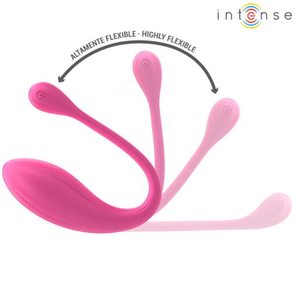 INTENSE - JANICE VIBRADOR U DUPLA ESTIMULAÇÃO 10 VIBRAÇÕES ROSA CONTROLE REMOTO - Image 5