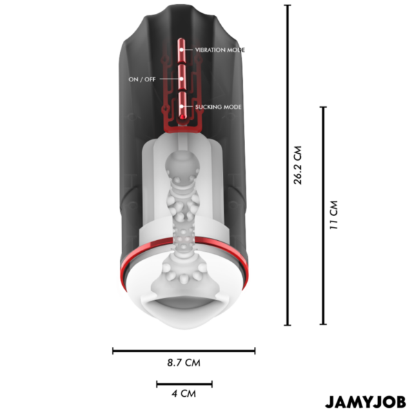JAMYJOB - MASTURBADOR BOCAL AUTOMÁTICO MEGABITE 5 MODOS DE SUCÇÃO E VIBRAÇÃO - Image 4