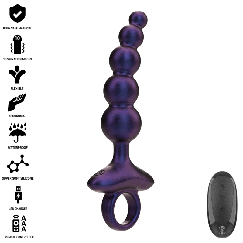 INTENSE - TITO PLUG MODELO 3 VIBRADOR ANAL CONTROLO REMOTO