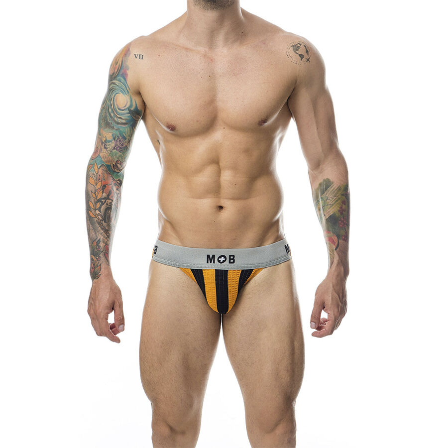 MOB - CALÇA CLASSIC JOCK STRIPE LARANJA TAMANHO M