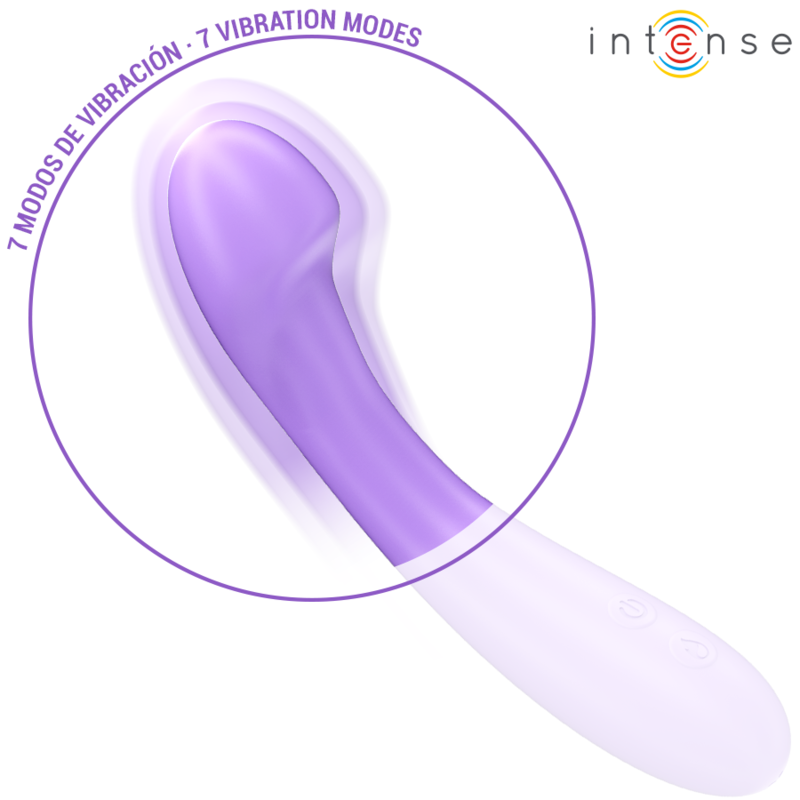 INTENSE - VIBRADOR BECKY 19 CM AQUECÍVEL 7 VIBRAÇÕES ROXO - Image 5