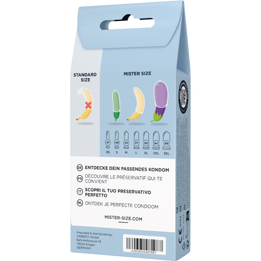 MISTER SIZE - KIT DE TESTE COM 3 CAMISINHAS DE TAMANHOS DIFERENTES + FITA MÉTRICA - Image 4