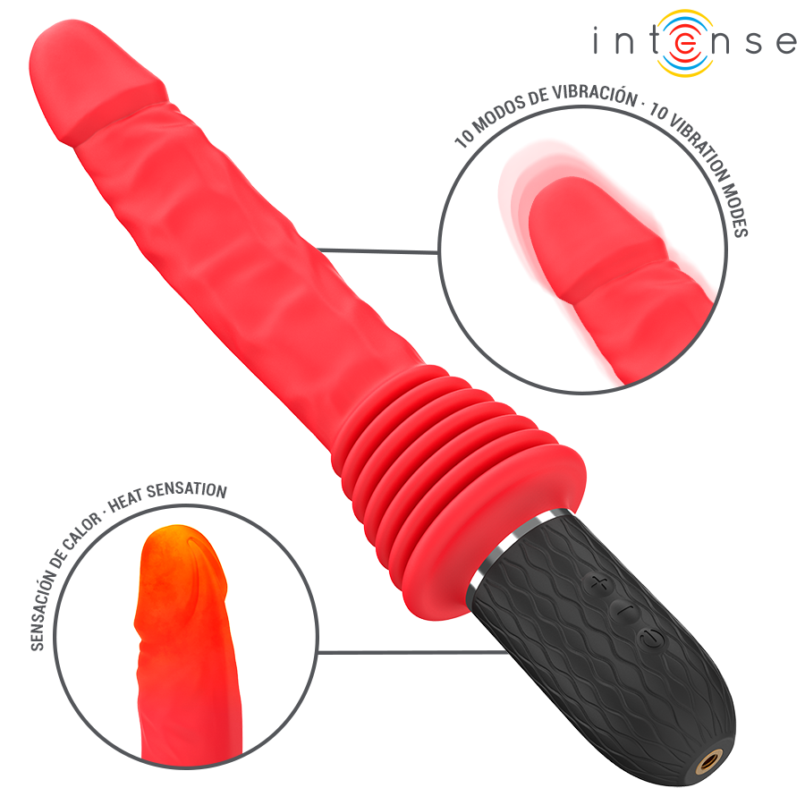 INTENSE - VIBRADOR DE EMPURRAÇÃO CYNTHIA COM CONTROLE REMOTO - Image 2