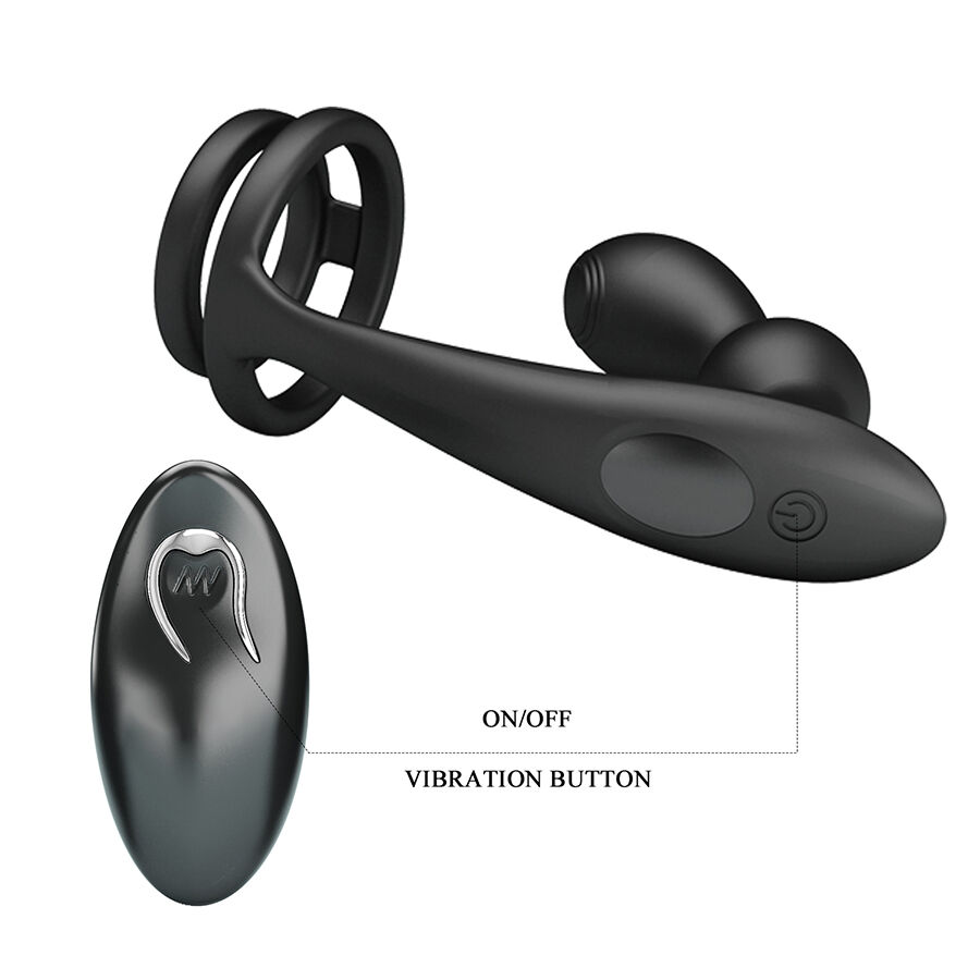 MR PLAY - PLUG ANAL VIBRATÓRIO COM ANEL PENIANO E CONTROLE REMOTO - Image 5