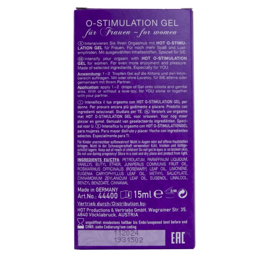 HOT - GEL ESTIMULANTE O PARA MULHERES 15 ML - Image 5