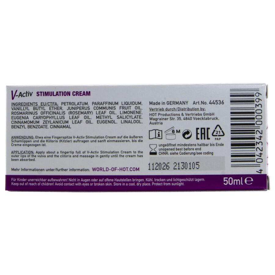 HOT - CREME ESTIMULANTE V-ACTIV PARA MULHERES 50 ML - Image 5