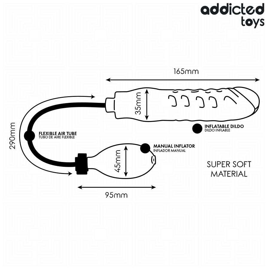 ADDICTED TOYS - DILDO INFLABLE MODELO 1 - Image 4
